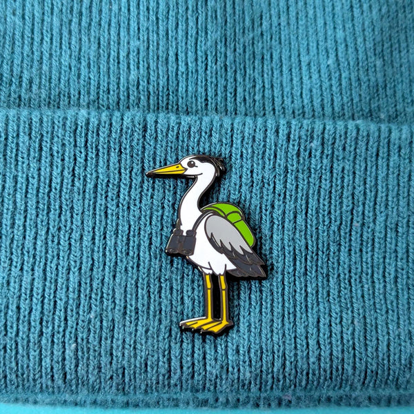 Heron Gifts - Enamel Pins, Patches & Stickers