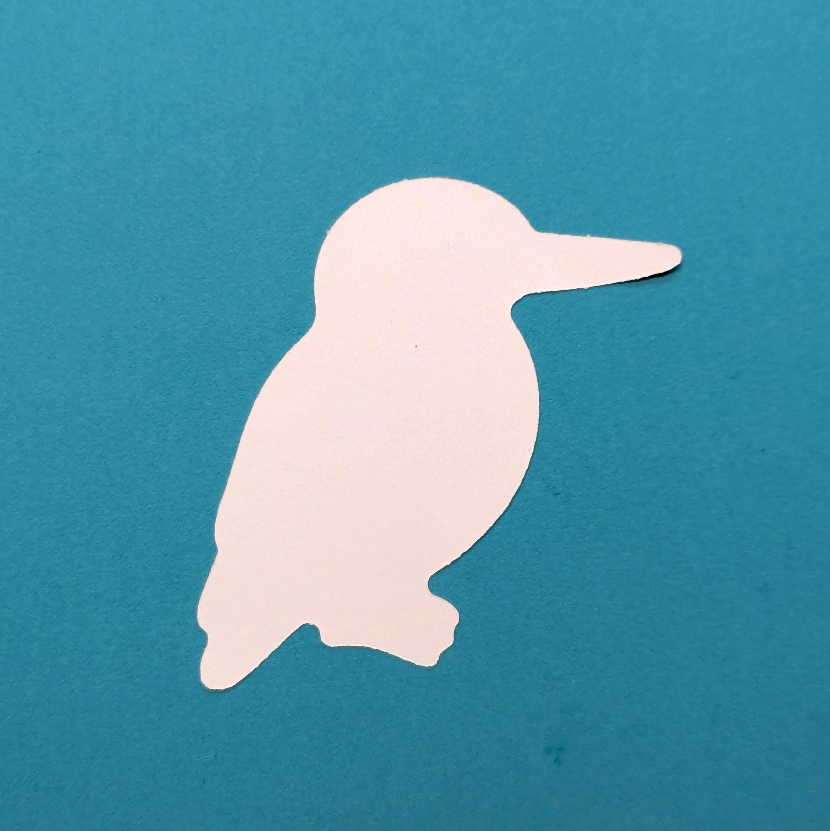 kingfisher vinyl sticker back
