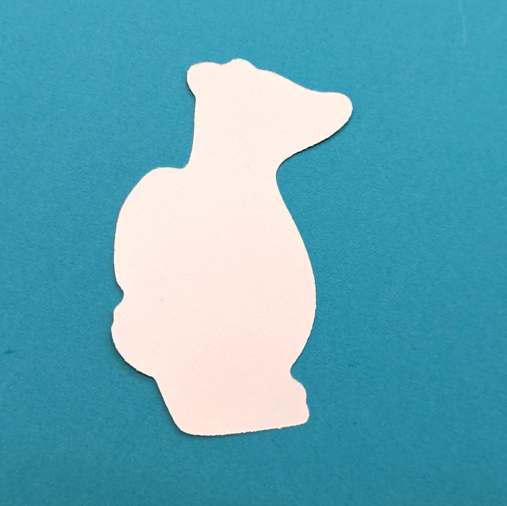 back of our vinyl badger sticker