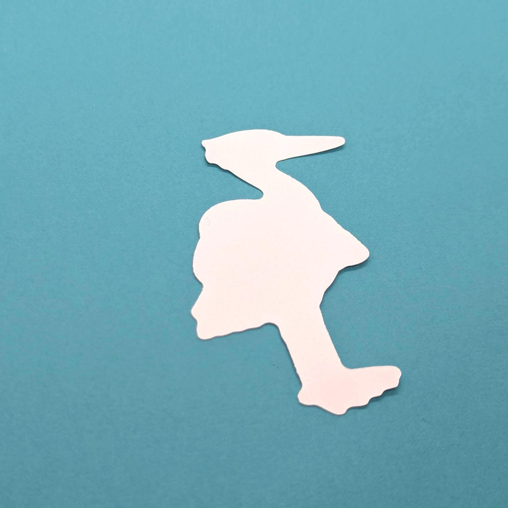 back of heron vinyl sticker