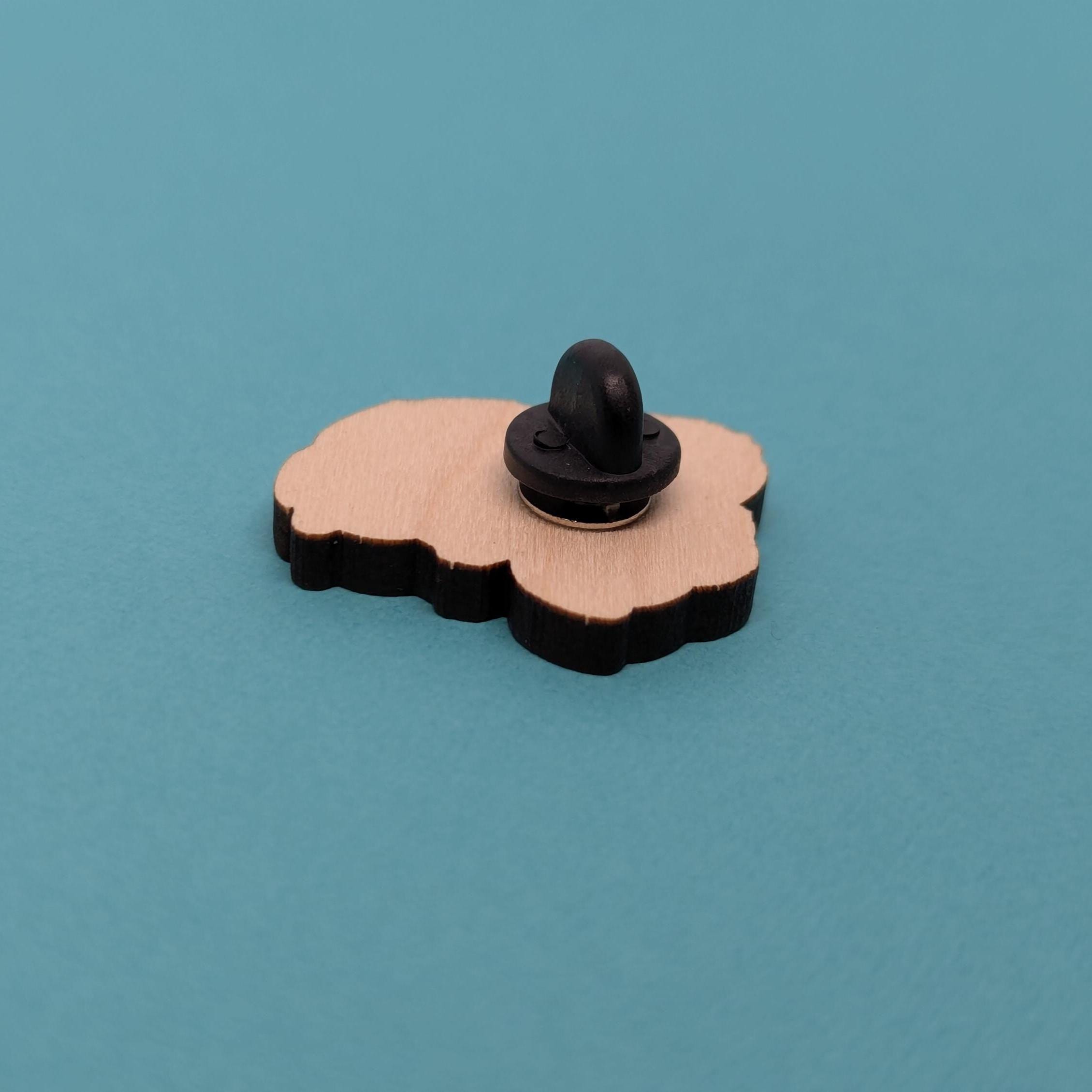 Red Squirrel Wooden Pin - Eco-Friendly, British Wildlife