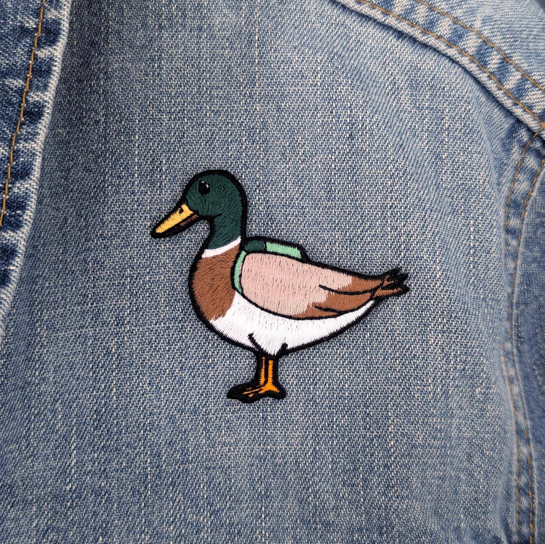 Mallard Duck Iron-On Patch - Embroidered, British Wildlife, 60mm