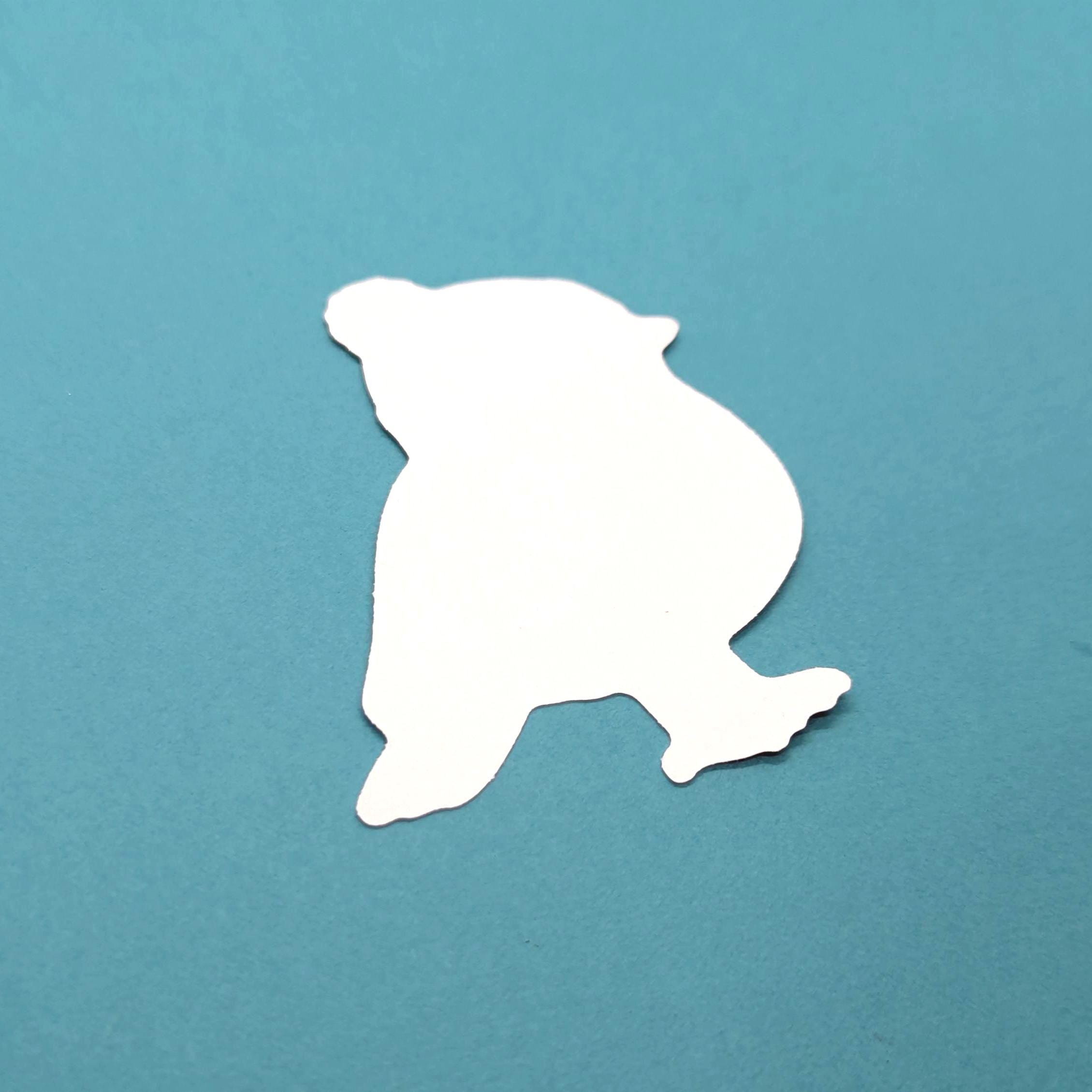 Back view of robin in hat sticker